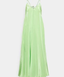 CLOSED Femme BIAS CUT SLIP DRESS Robe De Jour Apple Green