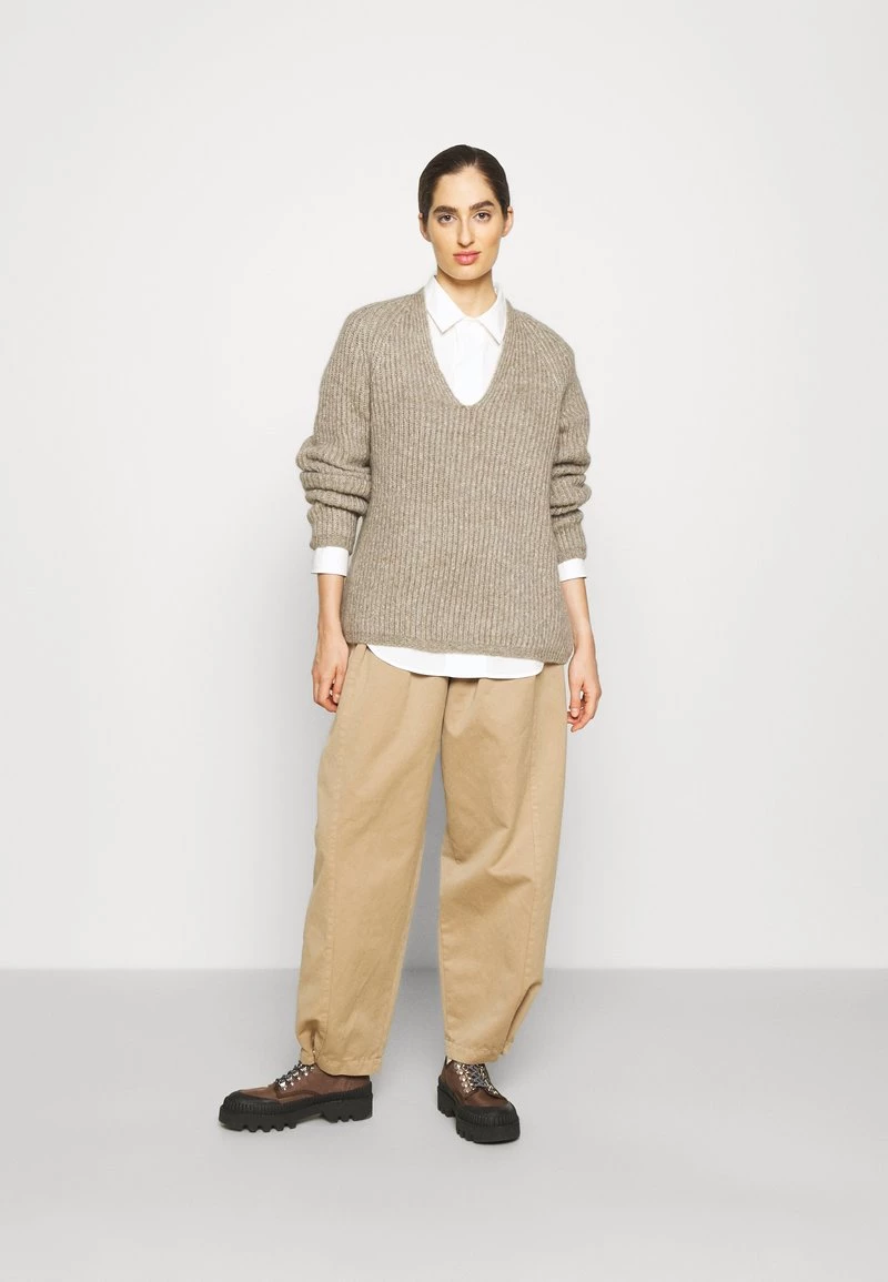 CLOSED WOMENS Pullover Muddy Beige Femme 4 CLOSED WOMENS Pullover Muddy Beige Femme – Image 2