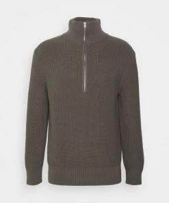 CLOSED ZIPPED JUMPER Pullover Dark Nickel Homme 12 CLOSED ZIPPED JUMPER Pullover Dark Nickel Homme -Promos CLOSED Magasin 07b57fc749ff4d598f1aa292b1edf805
