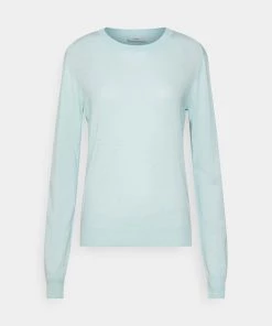 CLOSED Femme CREW LONG SLEEVE Pullover Aquamarine