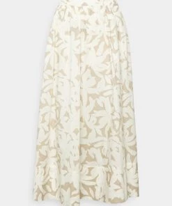 CLOSED PRINTED FULL SKIRT Jupe Crayon Grain Beige Femme