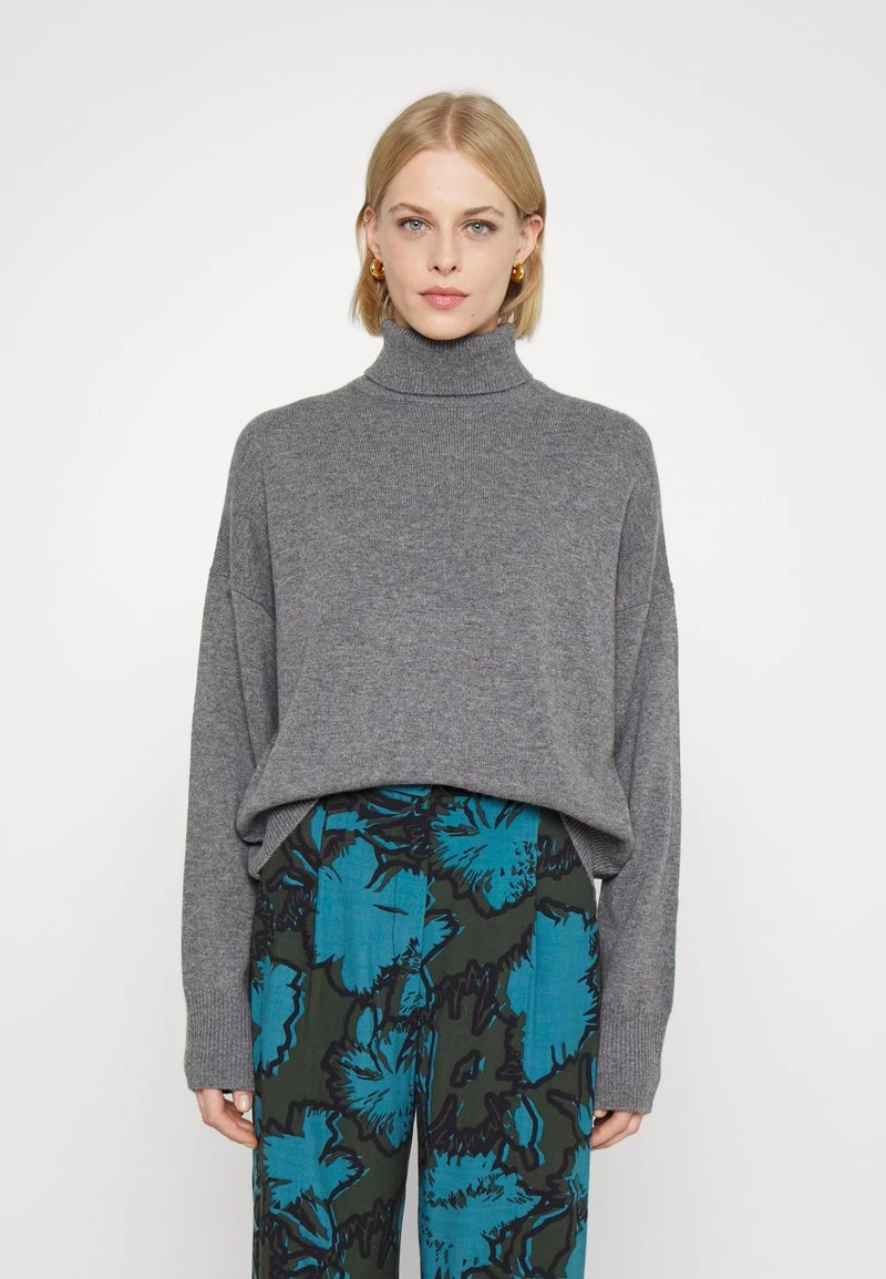 CLOSED Femme Pullover Dark Grey Melange 3 CLOSED Femme Pullover Dark Grey Melange