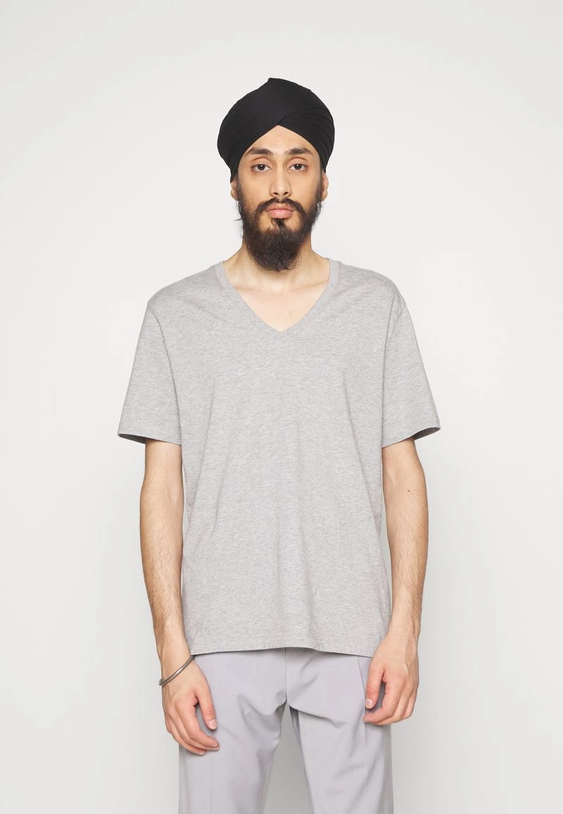 CLOSED VNECK T Shirt Basique Light Grey Melange Homme 3 CLOSED VNECK T Shirt Basique Light Grey Melange Homme