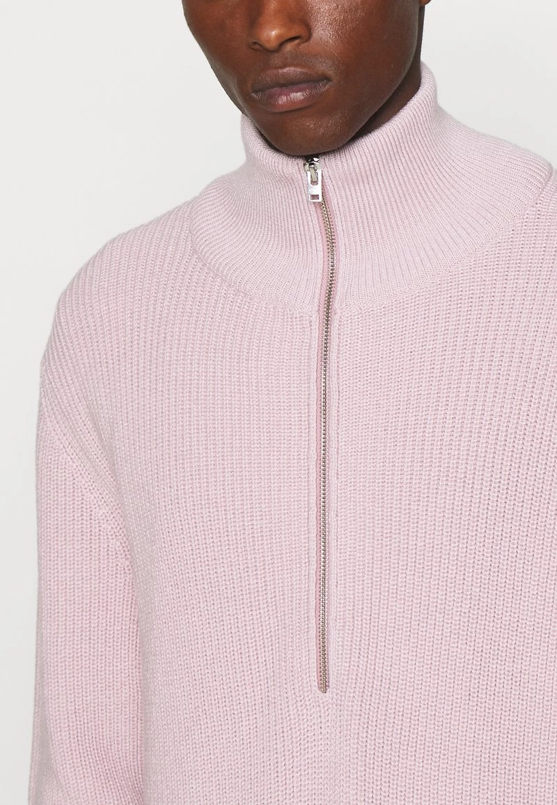 CLOSED Homme ZIPPED JUMPER Pullover Light Pink 7 CLOSED Homme ZIPPED JUMPER Pullover Light Pink – Image 5