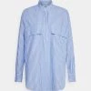 CLOSED HALF PLACKET Blouse Placid Blue Femme 1 CLOSED HALF PLACKET Blouse Placid Blue Femme -Promos CLOSED Magasin 1e68bcf6b28d41ab822c81cc81e84976