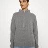 CLOSED Femme Pullover Dark Grey Melange