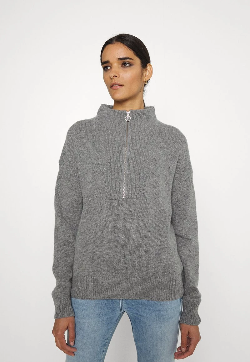 CLOSED Femme Pullover Dark Grey Melange 3 CLOSED Femme Pullover Dark Grey Melange