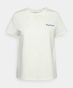 CLOSED Femme EMBROIDERED TEE T Shirt Basique Ivory