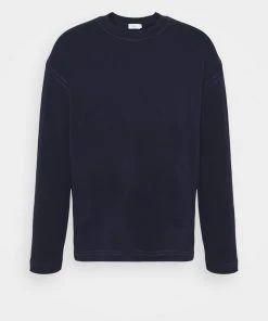 CLOSED Homme CREWNECK Sweatshirt Navy -Promos CLOSED Magasin 2408292f5f4149dea23fc062c03fd527