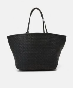 CLOSED BRAIDED TOTE Cabas Black Femme
