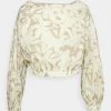 CLOSED ELASTIC CROPPED Blouse Grain Beige Femme 1 CLOSED ELASTIC CROPPED Blouse Grain Beige Femme -Promos CLOSED Magasin 259bd4402aa6467bb4bb99f8aaab3724