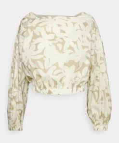 CLOSED ELASTIC CROPPED Blouse Grain Beige Femme