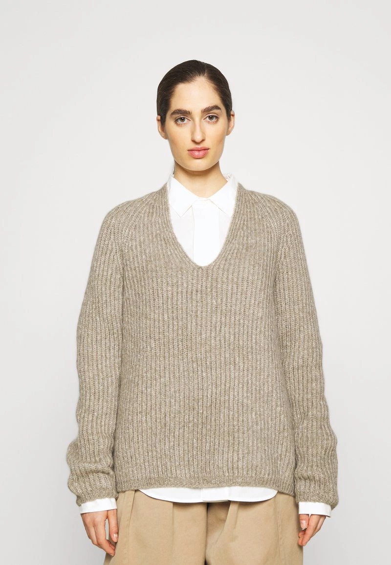 CLOSED WOMENS Pullover Muddy Beige Femme 3 CLOSED WOMENS Pullover Muddy Beige Femme