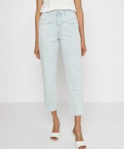 CLOSED PEDAL PUSHER Jean Boyfriend Light Blue Femme