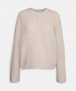 CLOSED PATCHWORK CREW Pullover Yellow Ecru Femme