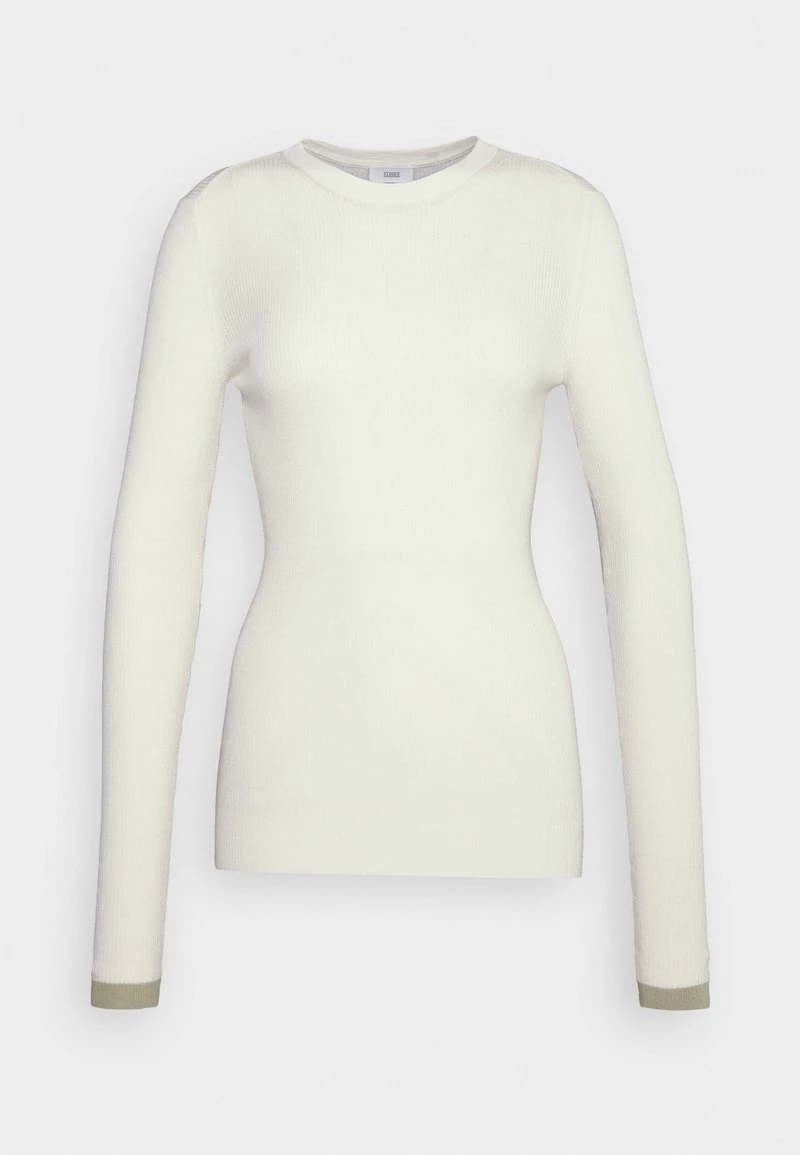 CLOSED Femme RIB CREW LONG SLEEVE Pullover Yellow Ecru 3 CLOSED Femme RIB CREW LONG SLEEVE Pullover Yellow Ecru