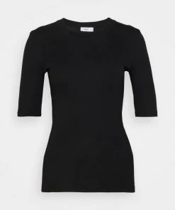 CLOSED CREW NECK T Shirt Basique Black Femme