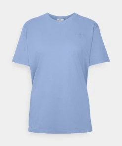 CLOSED EMBROIDERED T Shirt Basique Placid Blue Femme