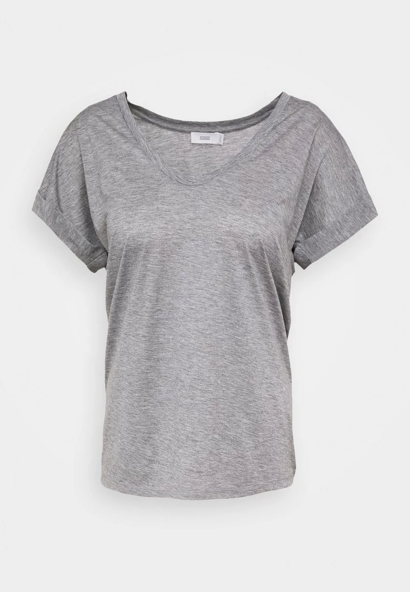 CLOSED Femme SOFT V NECK T Shirt Basique Grey Heather Melange 7 CLOSED Femme SOFT V NECK T Shirt Basique Grey Heather Melange – Image 5