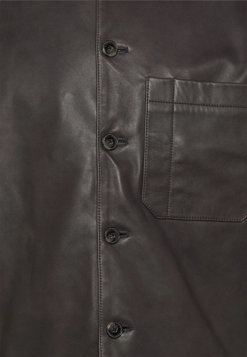 CLOSED Homme WORKER JACKET Veste En Cuir Dark Nickel 5 CLOSED Homme WORKER JACKET Veste En Cuir Dark Nickel – Image 3