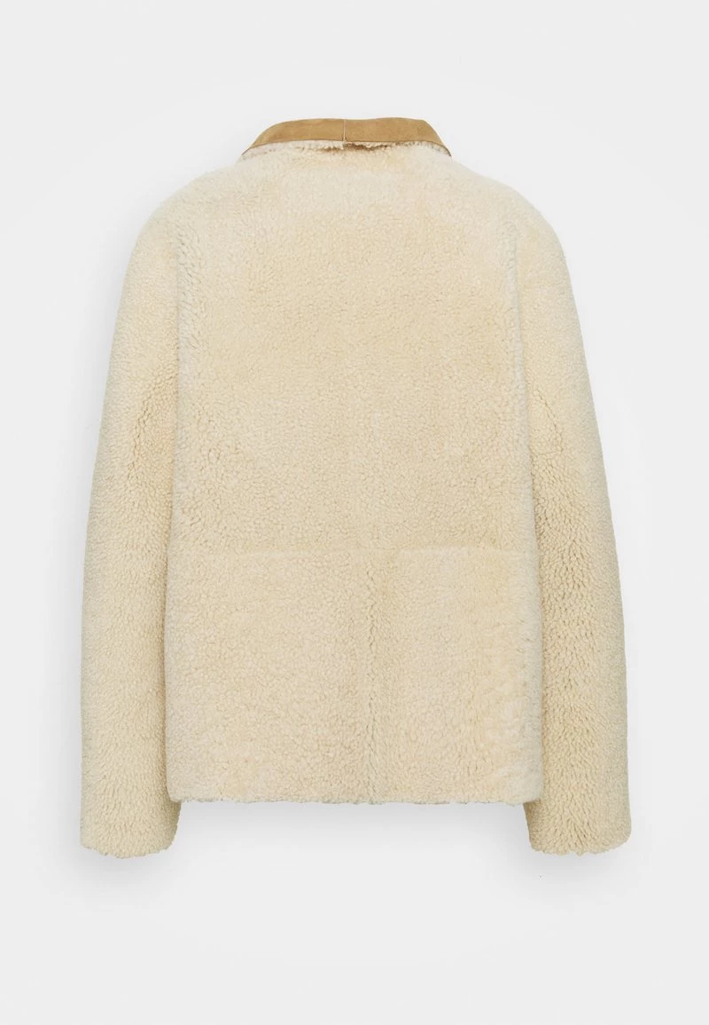 CLOSED Femme WILLOW SHEARLING JACKET Veste En Cuir Sandstone 6 CLOSED Femme WILLOW SHEARLING JACKET Veste En Cuir Sandstone – Image 4