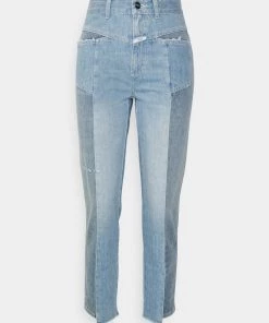 CLOSED REAL Jean Droit Mid Blue Femme