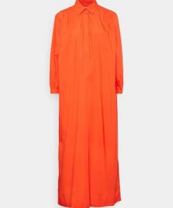 CLOSED Femme GATHERED DRESS Robe De Jour Bright Jasper
