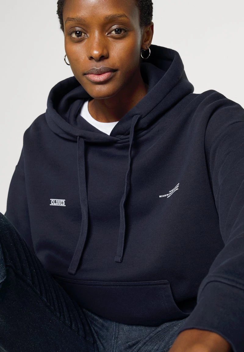 CLOSED HOODIE Sweatshirt Dark Night Femme 6 CLOSED HOODIE Sweatshirt Dark Night Femme – Image 4