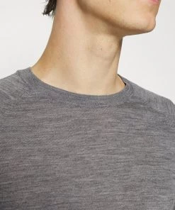 CLOSED RAGLAN CREW NECK JUMPER Pullover Dark Grey Melange Homme -Promos CLOSED Magasin 4619ed4ccaca40a8ba5f44a7b2a9cb66