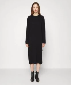 CLOSED Femme DRESS LONG SLEEVE Robe Pull Black