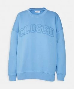 CLOSED Femme CREWNECK SLITS Sweatshirt Placid Blue