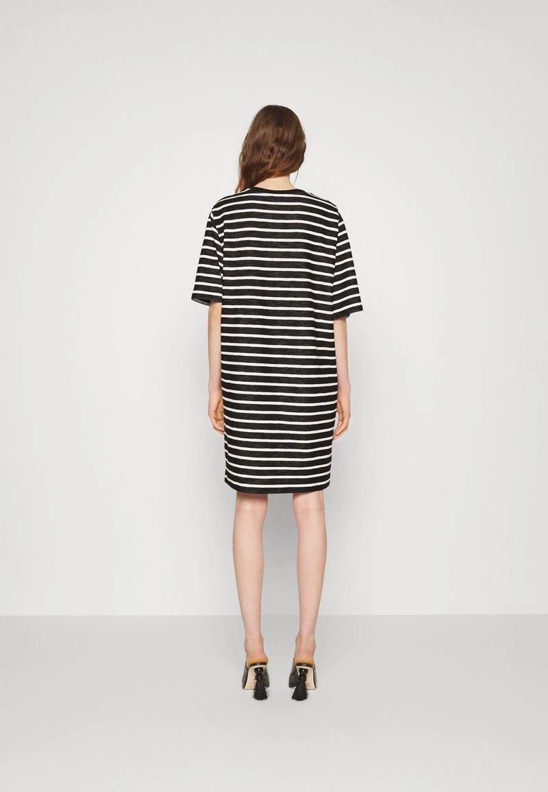 CLOSED STRIPED DOUBLEFACE DRESS Robe En Jersey Ivory Femme 5 CLOSED STRIPED DOUBLEFACE DRESS Robe En Jersey Ivory Femme – Image 3