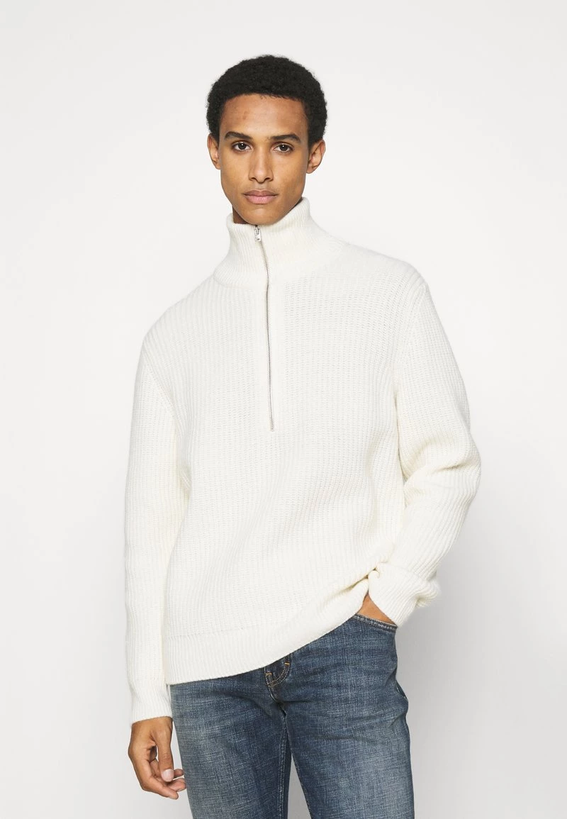 CLOSED HALF ZIP JUMPER Pullover Ecru Homme 3 CLOSED HALF ZIP JUMPER Pullover Ecru Homme