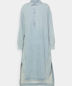 CLOSED Femme TUNIC DRESS Robe En Jean Mid Blue