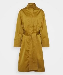 CLOSED BONNEY LIGHTWEIGHT LONG COAT Manteau Classique Golden Brown Femme