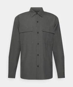 CLOSED UTLITIY LONGSLEEVE Chemise Dark Nickel Homme