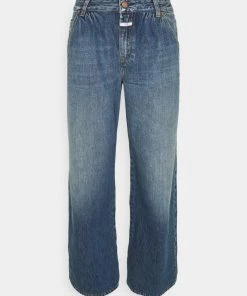 CLOSED NOLIN WIDE LEG Jean Boyfriend Dark Blue Femme