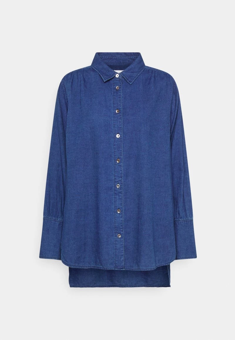 CLOSED GATHERED SHIRT Blouse Dark Blue Femme 3 CLOSED GATHERED SHIRT Blouse Dark Blue Femme