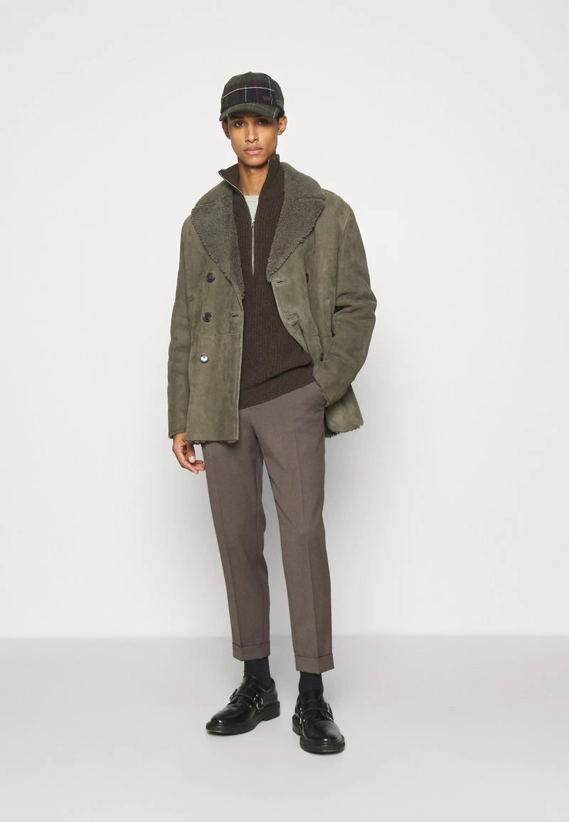 CLOSED HALF ZIP JUMPER Pullover Dark Lava Homme 4 CLOSED HALF ZIP JUMPER Pullover Dark Lava Homme â Image 2