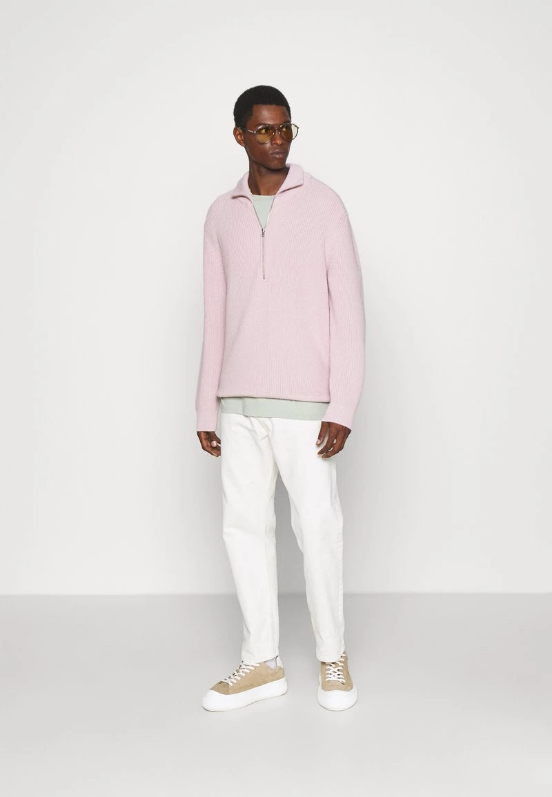 CLOSED Homme ZIPPED JUMPER Pullover Light Pink 4 CLOSED Homme ZIPPED JUMPER Pullover Light Pink – Image 2