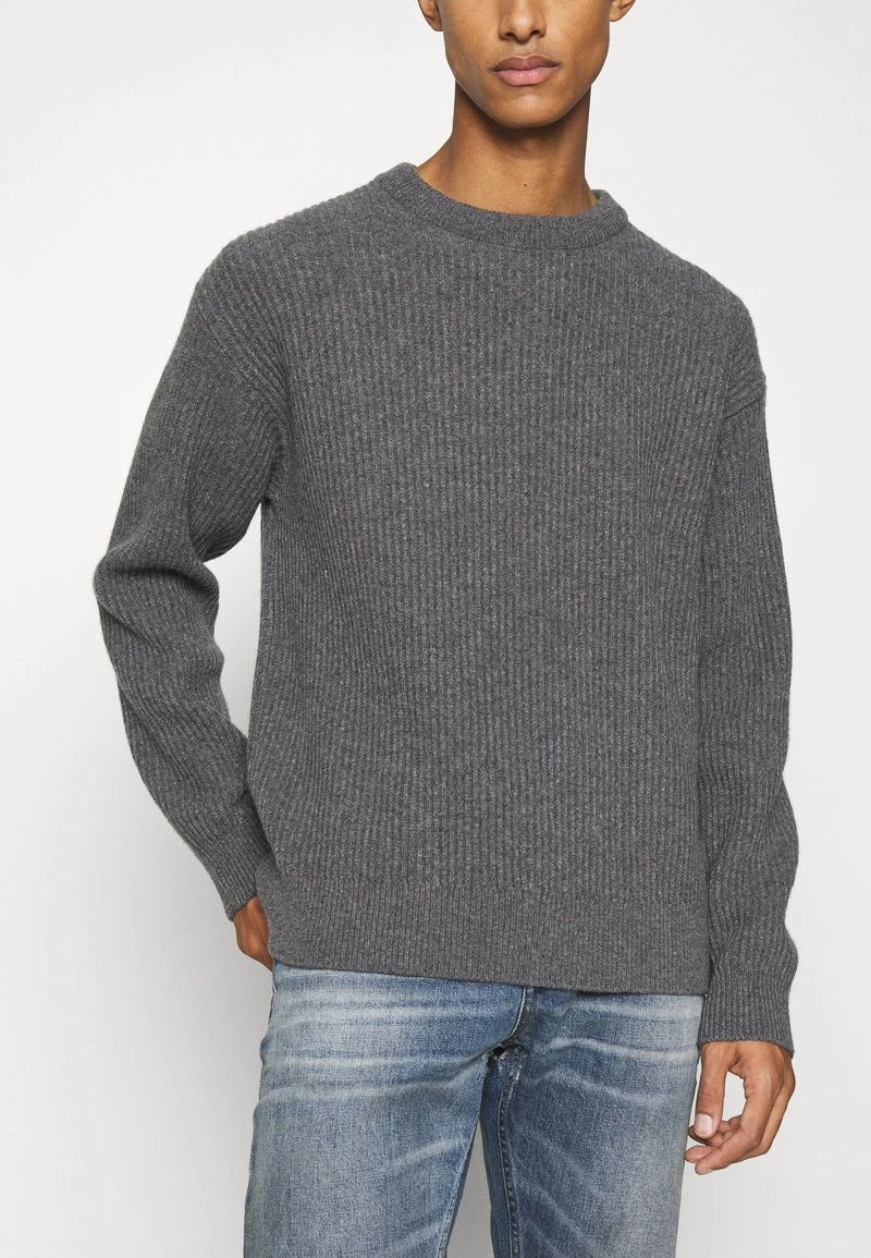 CLOSED JUMPER Pullover Dark Grey Melange Homme 8 CLOSED JUMPER Pullover Dark Grey Melange Homme – Image 6