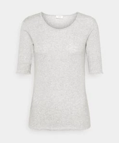 CLOSED Femme T Shirt Basique Light Grey Melange