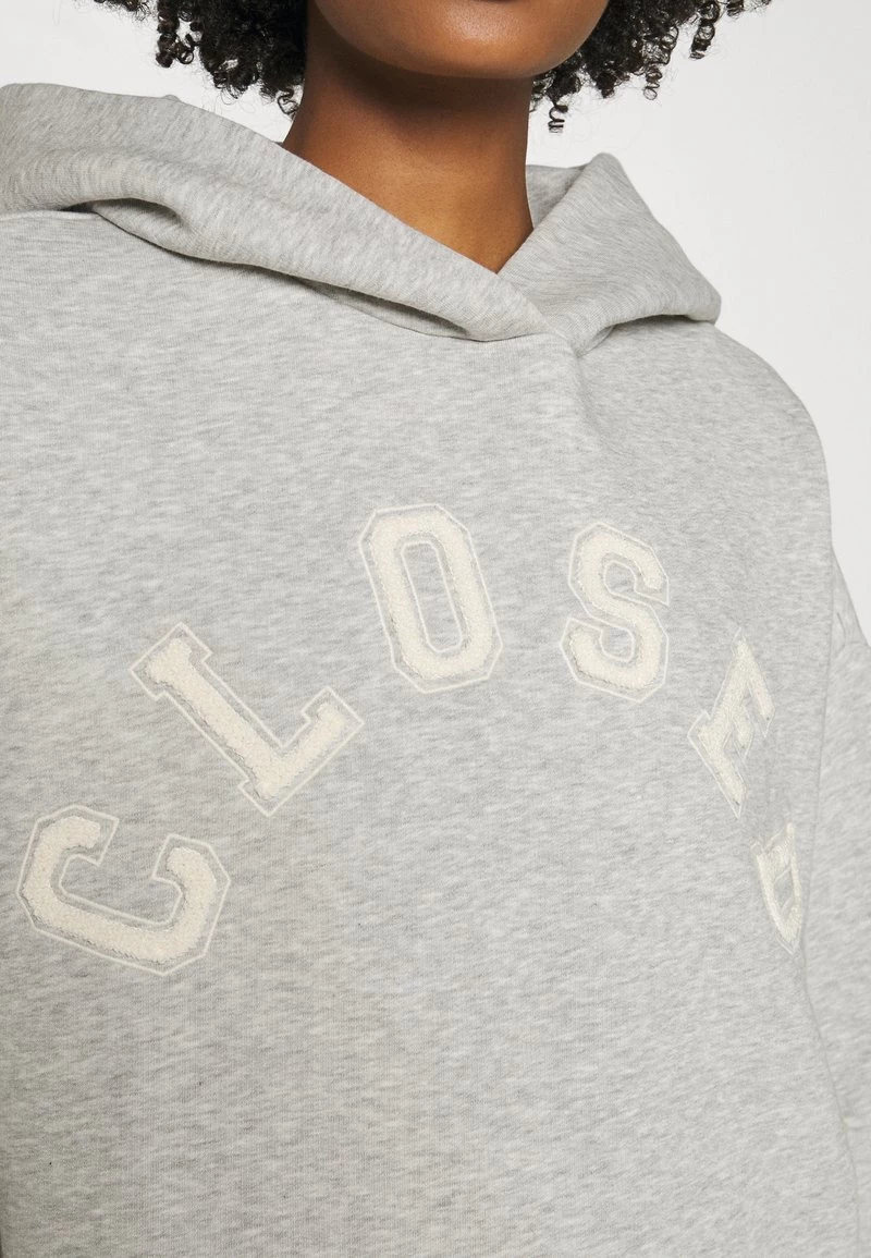 CLOSED Femme HOODIE WITH WHITE LOGO ACROSS CHEST Sweatshirt Grey 7 CLOSED Femme HOODIE WITH WHITE LOGO ACROSS CHEST Sweatshirt Grey – Image 5