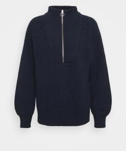 CLOSED ZIP TROYER Pullover Dark Night Femme