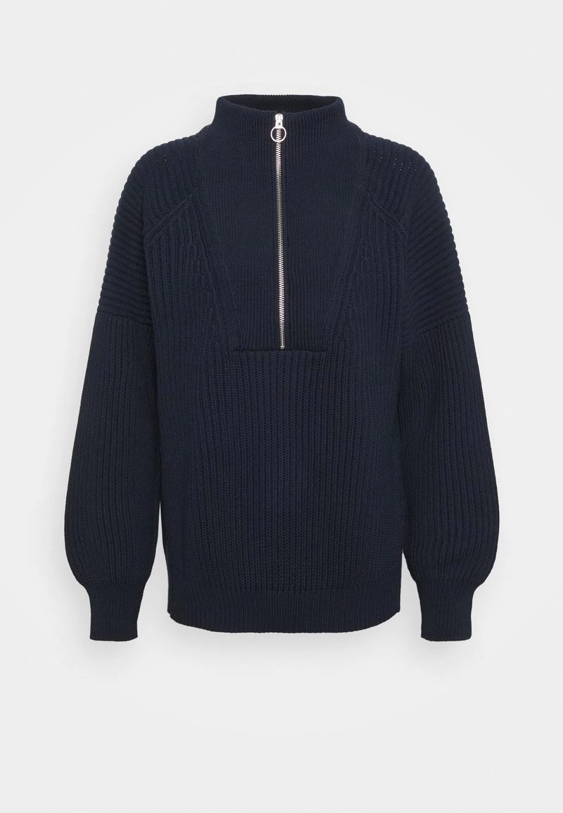 CLOSED ZIP TROYER Pullover Dark Night Femme 3 CLOSED ZIP TROYER Pullover Dark Night Femme