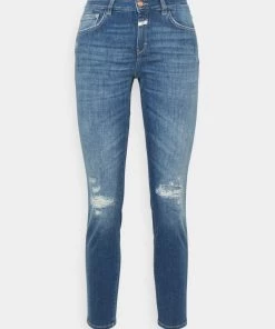 CLOSED BAKER Jean Slim Mid Blue Femme
