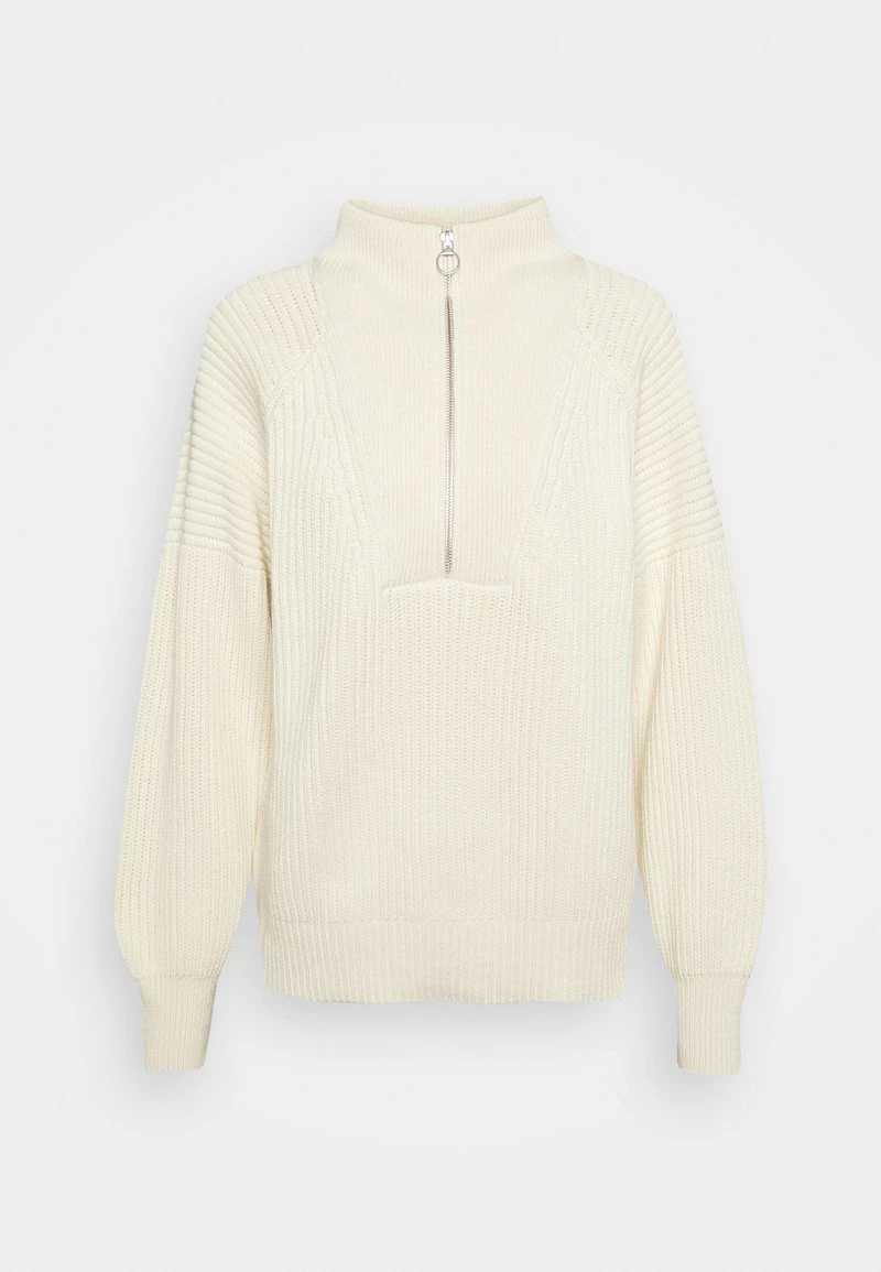 CLOSED ZIP TROYER Pullover Yellow Ecru Femme 3 CLOSED ZIP TROYER Pullover Yellow Ecru Femme