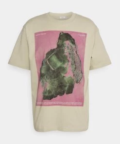 CLOSED PRINTED T Shirt Imprimé Grain Beige Homme