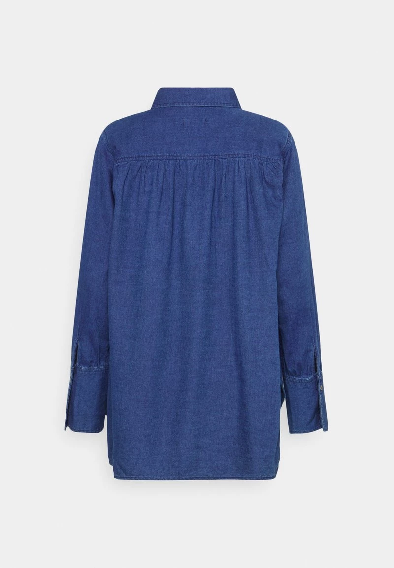 CLOSED GATHERED SHIRT Blouse Dark Blue Femme 4 CLOSED GATHERED SHIRT Blouse Dark Blue Femme – Image 2