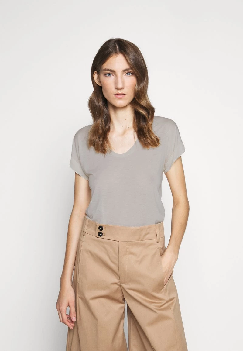 CLOSED SOFT V NECK T Shirt Basique White Femme 3 CLOSED SOFT V NECK T Shirt Basique White Femme